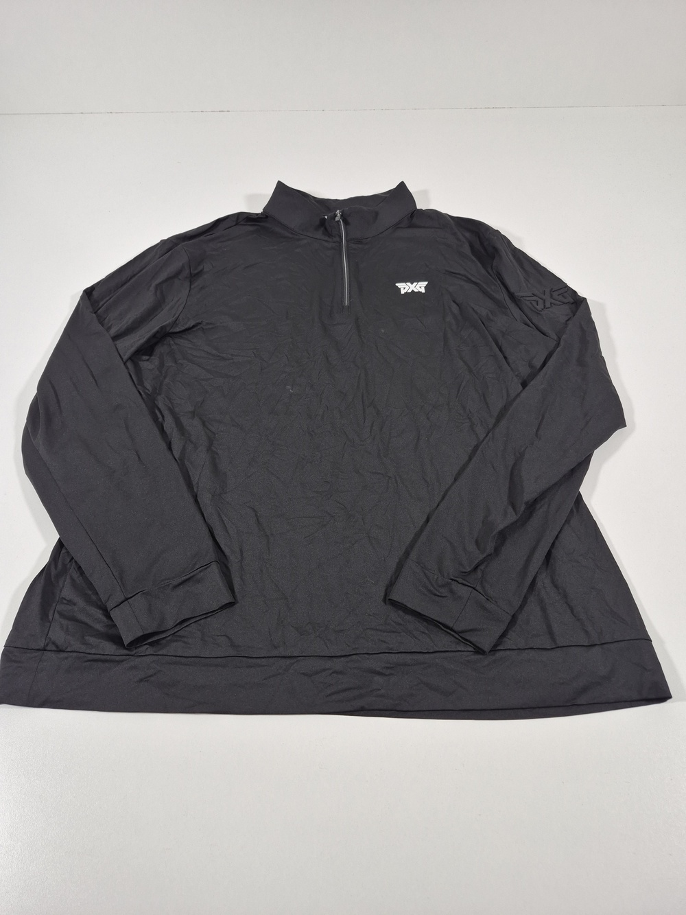 PXG Pullover Mens Large Black 1/4 Zip Long Sleeve Golf Performance Stretch